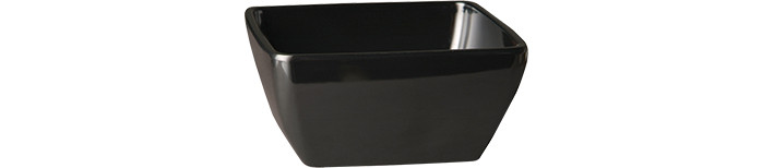 Schale -PURE- 3,80 l / 250 x 250 mm schwarz Melamin